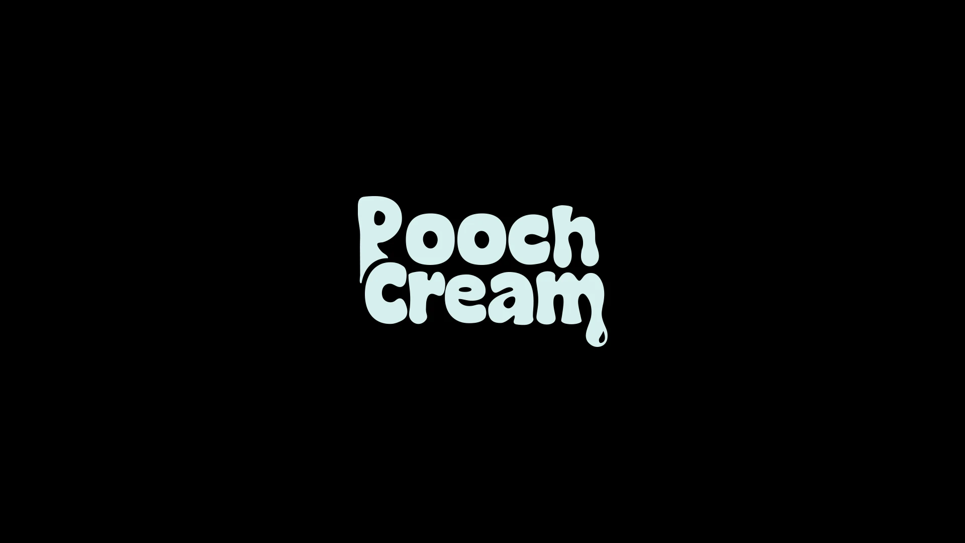 pooch-cream-logo-wordmark-mint-black-branxldesign