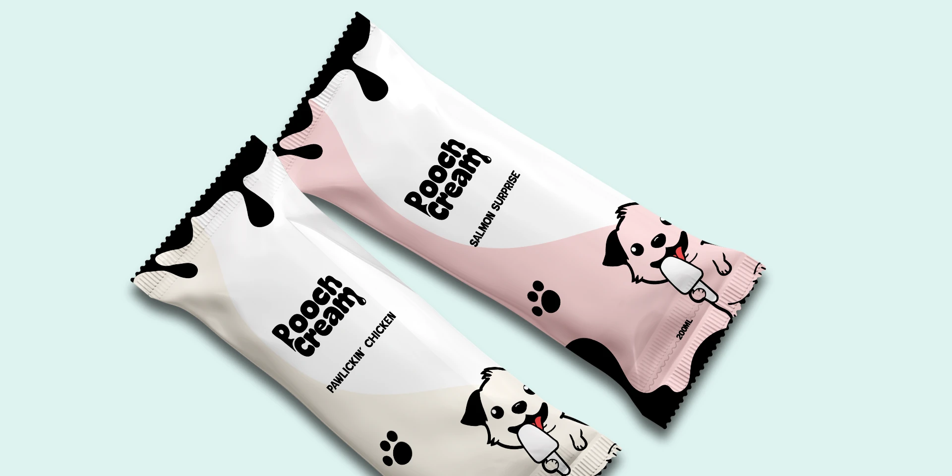 pooch-cream-ice-cream-bar-two-flavours-packaging-branxldesign
