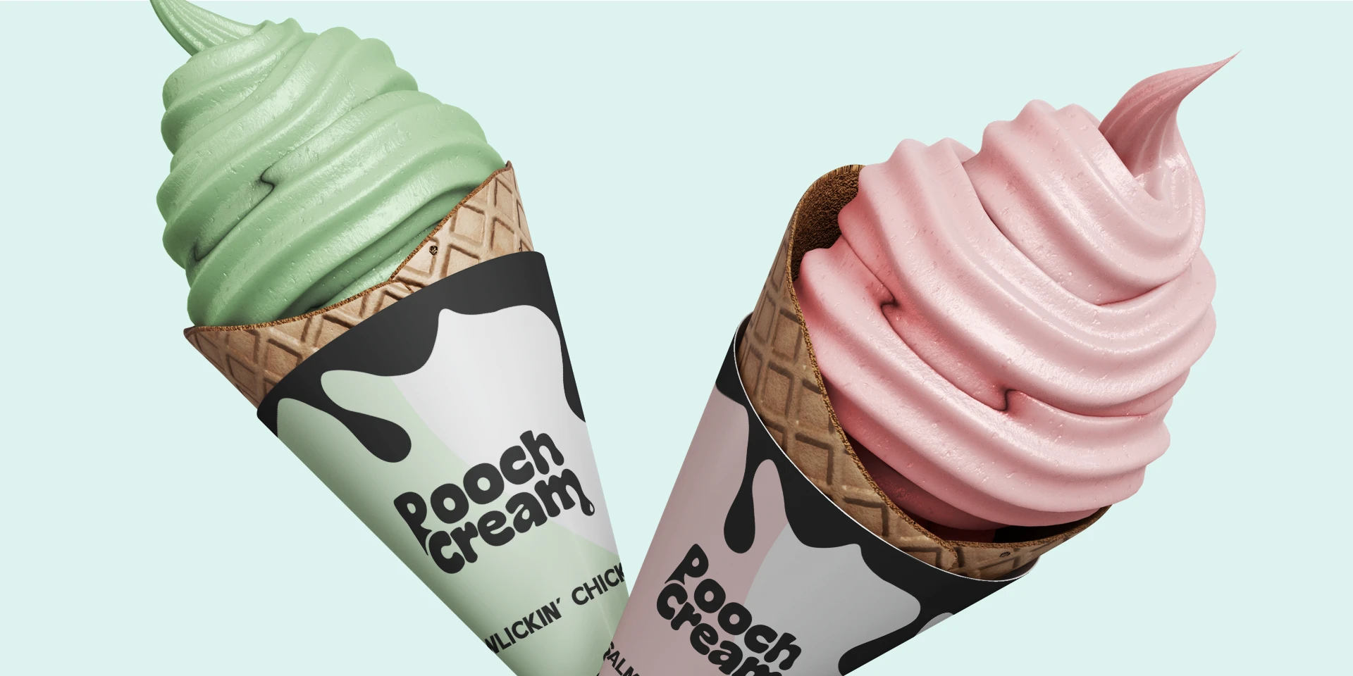 pooch-cream-soft-serve-cone-pistachio-pink-branxldesign
